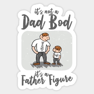 Dad Bod | Dim Gray Text Funny Dad Sticker